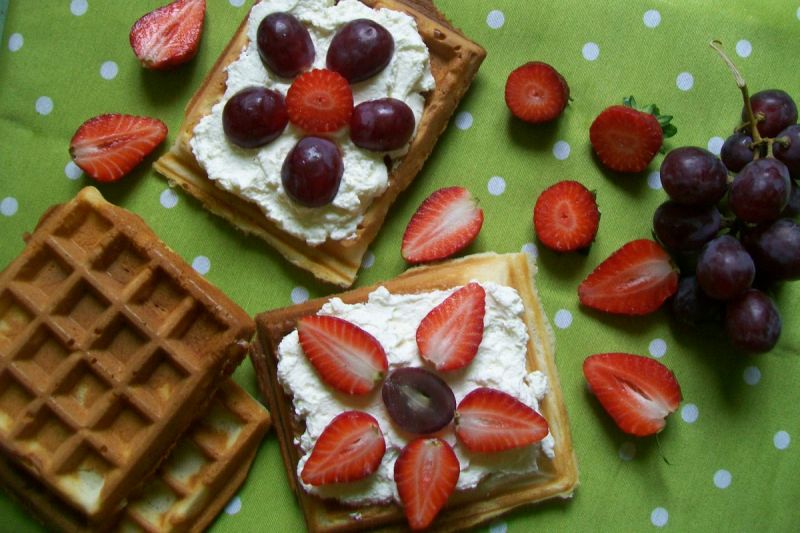 Chrupiące gofry na oleju rzepakowym