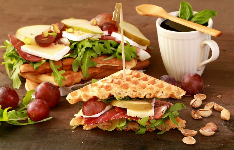 Chrupiące gofry wytrawne Chrupiące gofry wytrawne