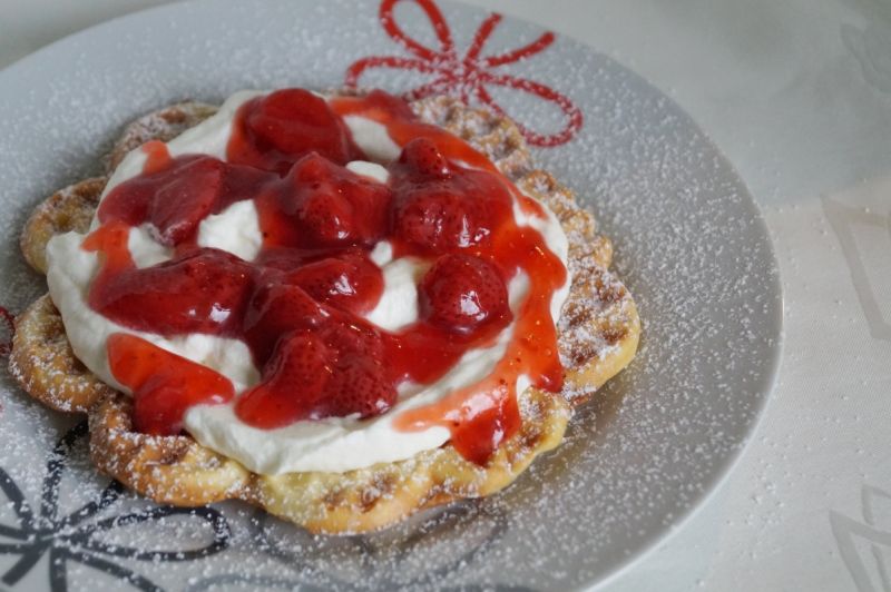 Chrupiące gofry z kefirem