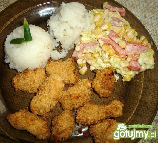 Chrupiące kawałki kurczaka Chrupiące kawałki kurczaka