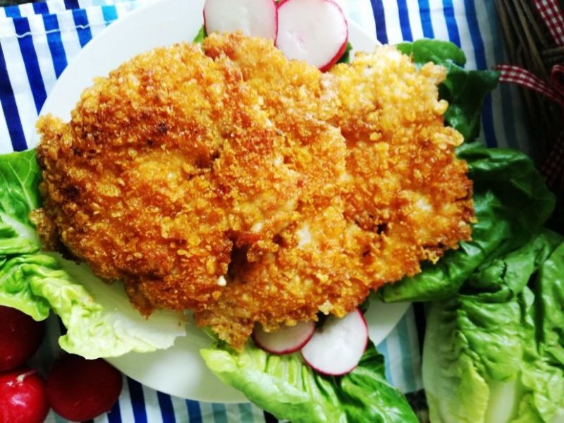 Chrupiące kotlety w płatkach kukurydzianych