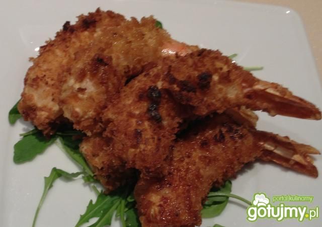 Chrupiące krewetki w panierce panko