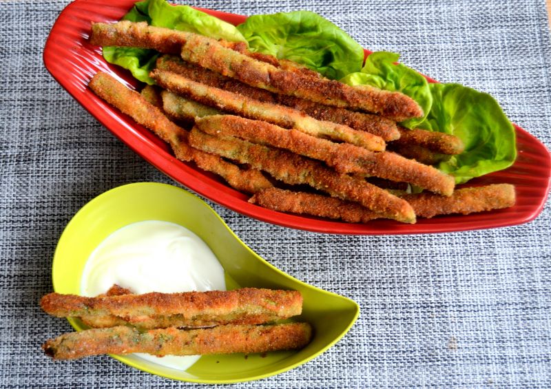 Chrupiące, panierowane szparagi