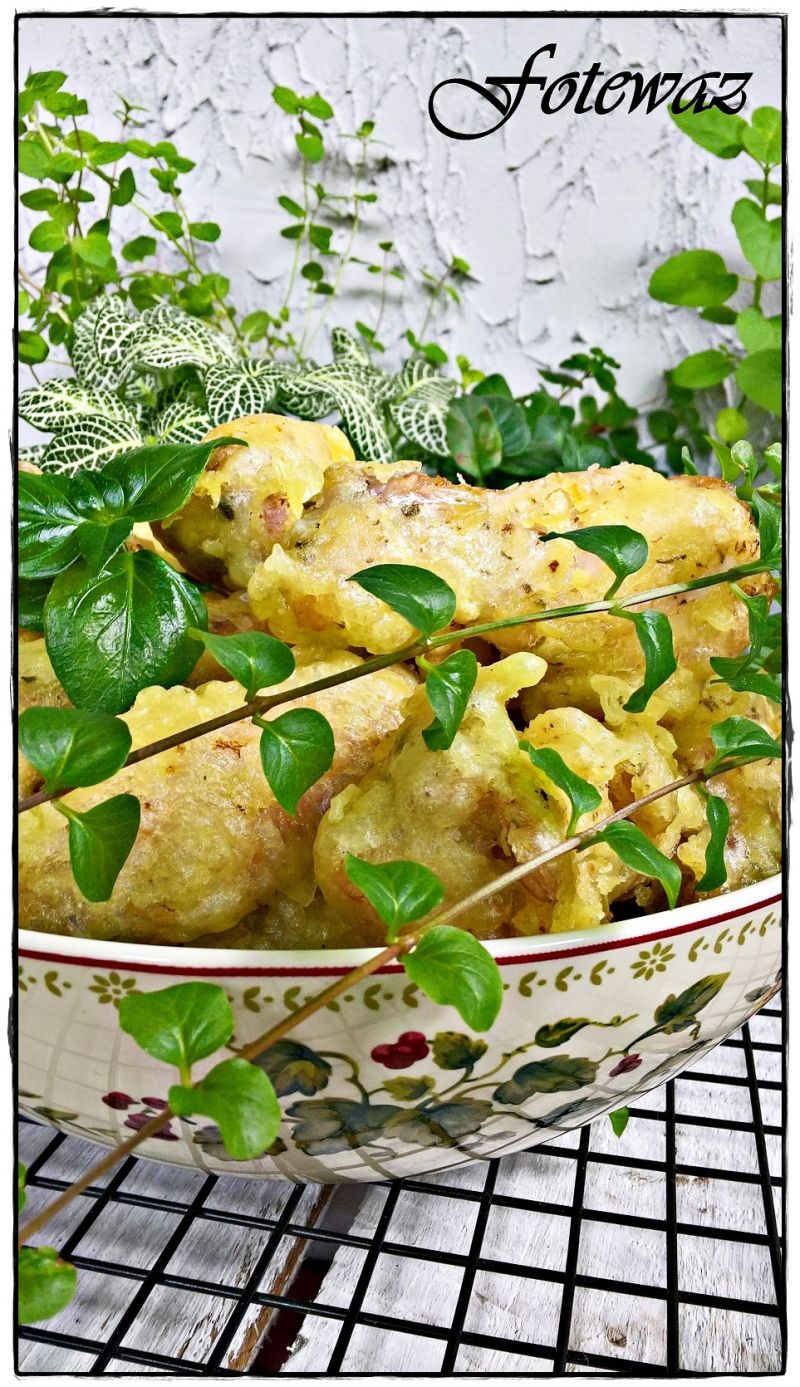 Chrupiące skrzydełka w tempurze Chrupiące skrzydełka w tempurze