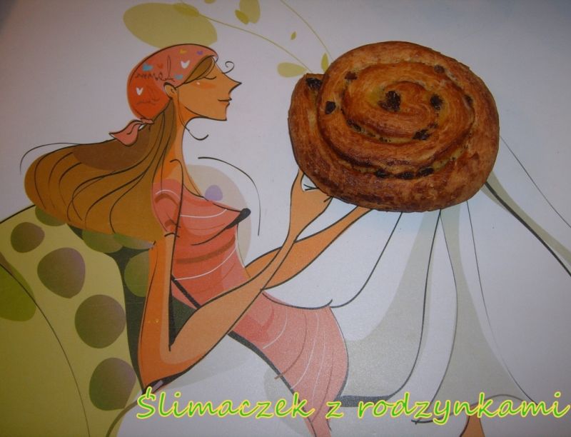 Chrupiące ślimaczki z rodzynkami