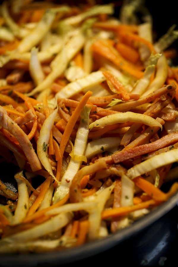 Chrupiące warzywa jesienne stir fry