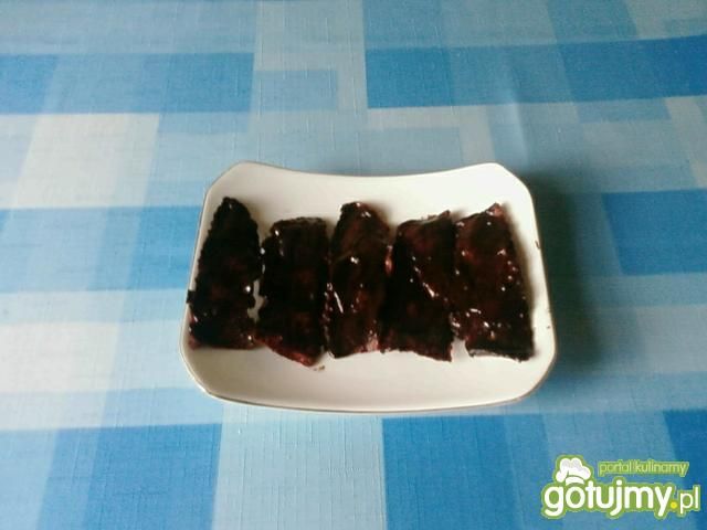 Chrupiący boczek w czekoladzie. Chrupiący boczek w czekoladzie.