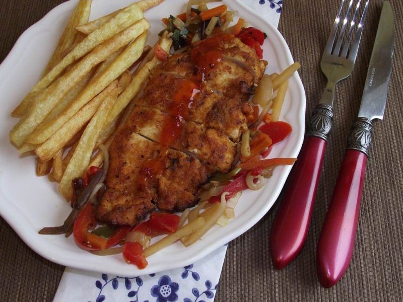 Chrupiący filet z kurczaka po chińsku  Chrupiący filet z kurczaka po chińsku