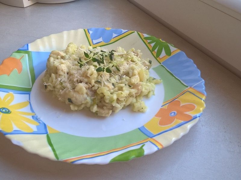 Chrzanowe risotto z kurczakiem i tymiankiem