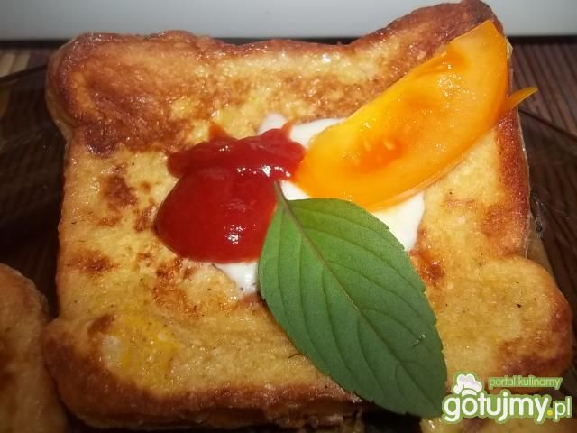 Chrzanowe tosty z mozzarellą Chrzanowe tosty z mozzarellą