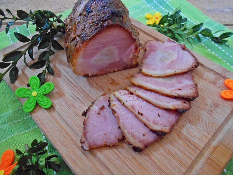 Chrzanowo-czosnkowa szynka na kanapki Chrzanowo-czosnkowa szynka na kanapki