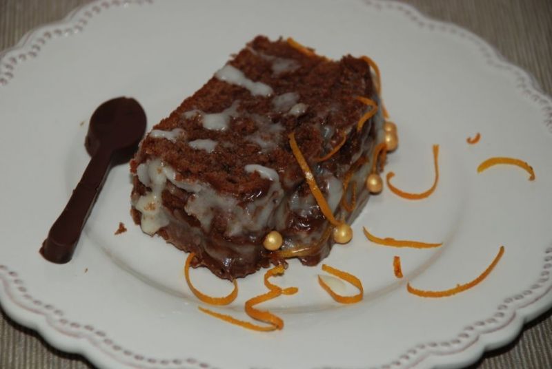 Ciacho czekoladowe z nutą pomarańczy