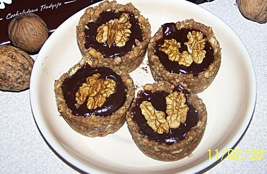 Ciasteczka a'la babeczki z czekoladowym ganache  Ciasteczka a'la babeczki z czekoladowym ganache