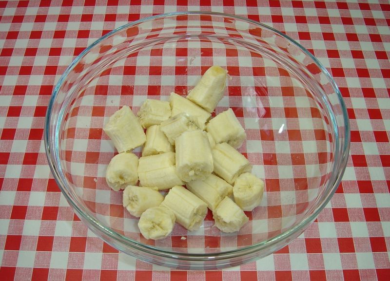 Ciasteczka bananowo - orzechowe