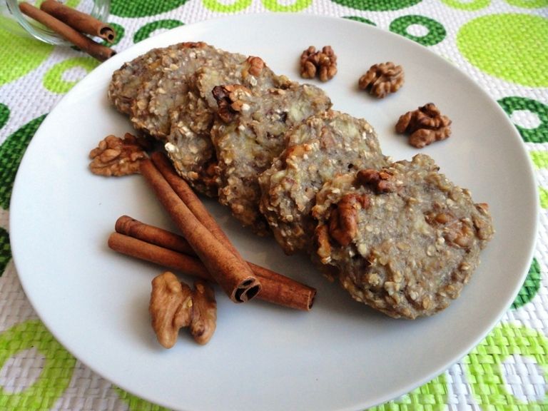 "Ciasteczka" bananowo-owsiane "Ciasteczka" bananowo-owsiane