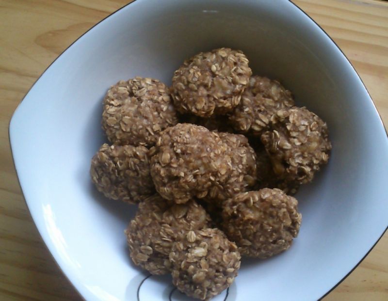 Ciasteczka bananowo - owsiane