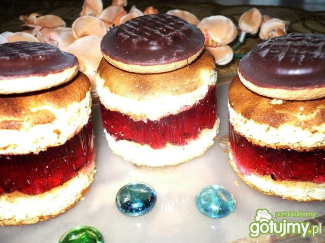 Ciasteczka biszkoptowe z galaretką Ciasteczka biszkoptowe z galaretką