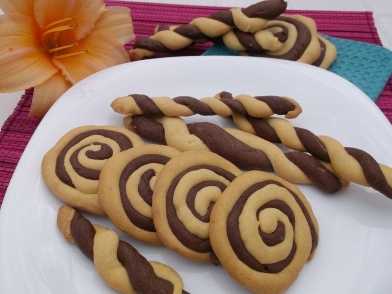 Ciasteczka czarno-białe 