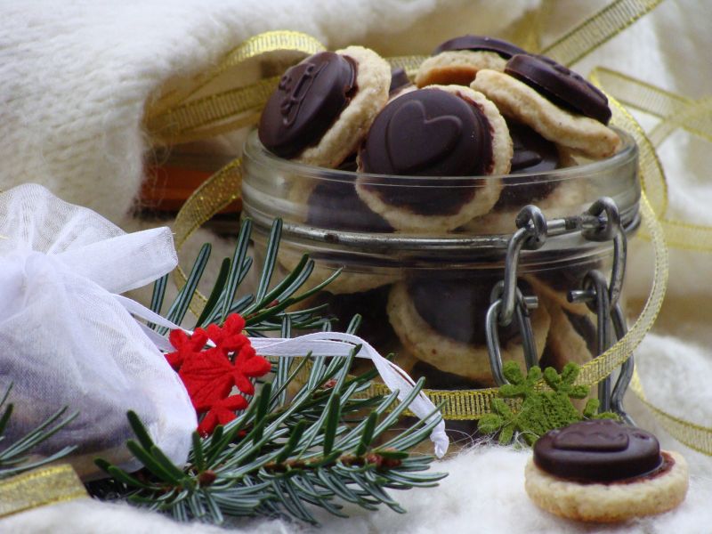 Ciasteczka czekoladowe guziki