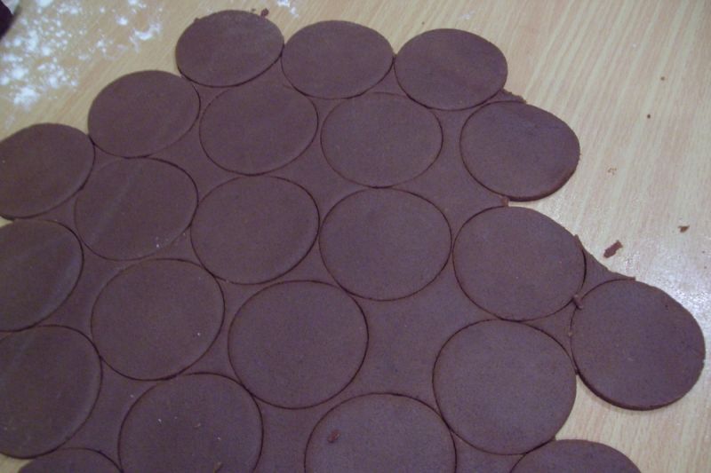 Ciasteczka czekoladowo-piernikowe z orange curd