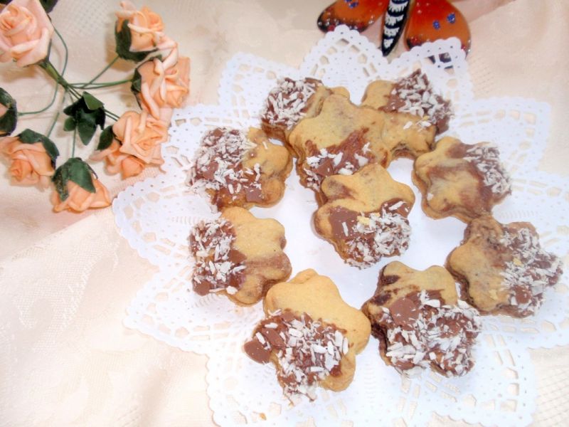 Ciasteczka dwukolorowe Ciasteczka dwukolorowe