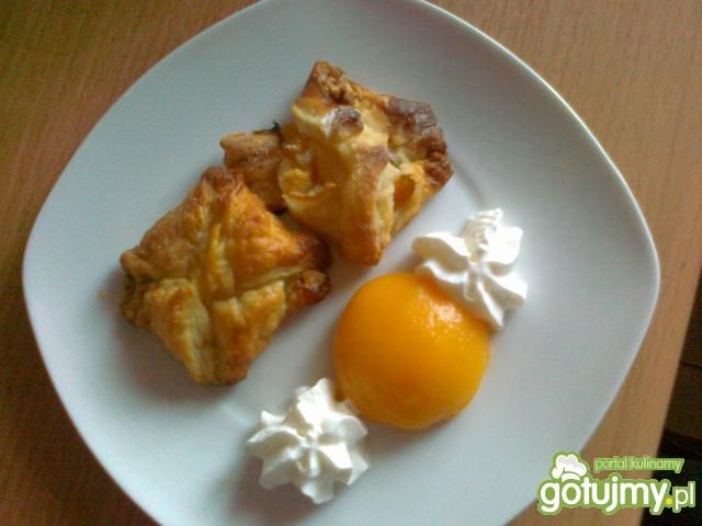 Ciasteczka francuskie z brzoskwinką Ciasteczka francuskie z brzoskwinką