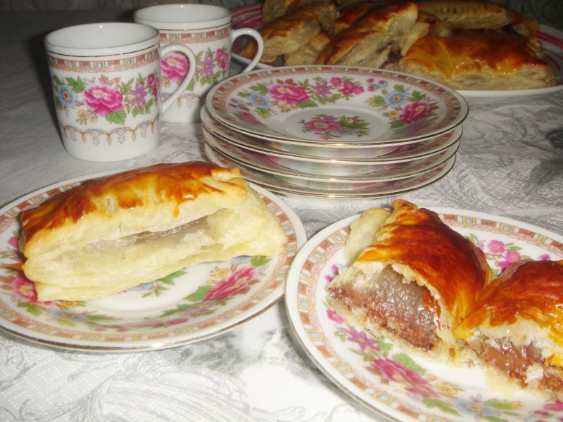 Ciasteczka francuskie z czekoladą i kokosem