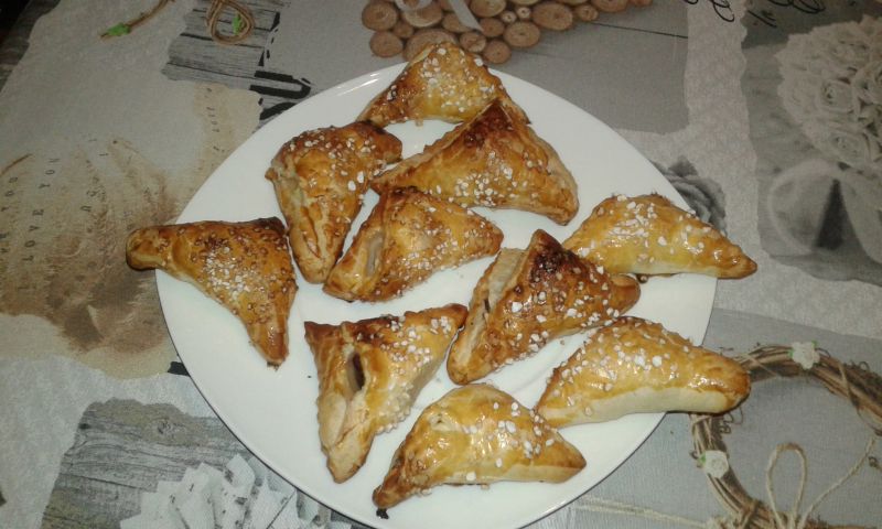 Ciasteczka francuskie ze śliwką i gruszką