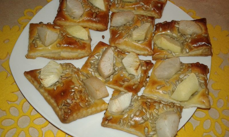 Ciasteczka gruszkowo - jabłkowe ze słonecznikiem