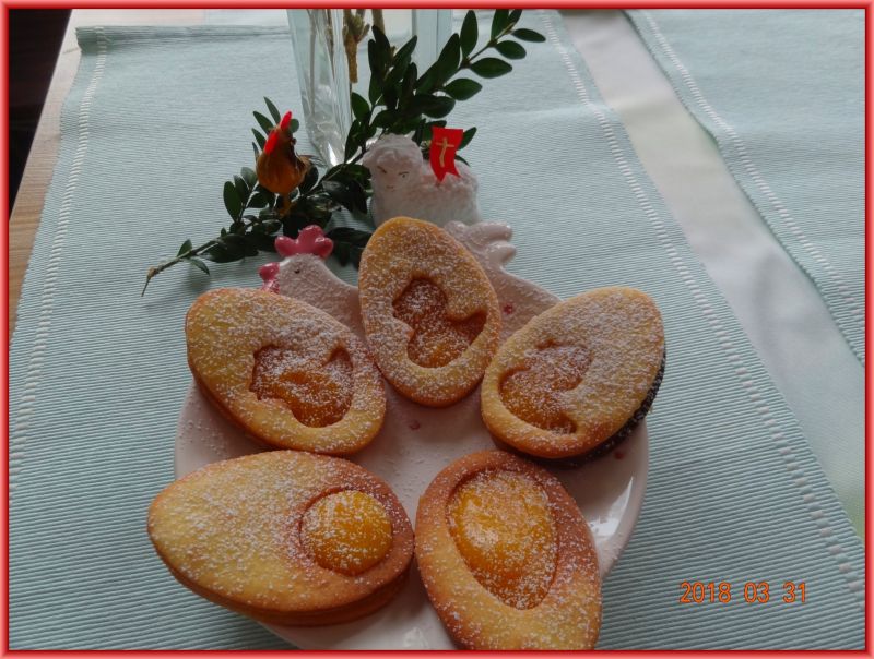 Ciasteczka jajeczka z kremem cytrynowym Ciasteczka jajeczka z kremem cytrynowym