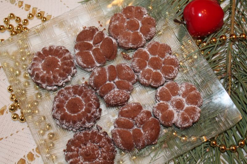 Ciasteczka kakaowe z maszynki