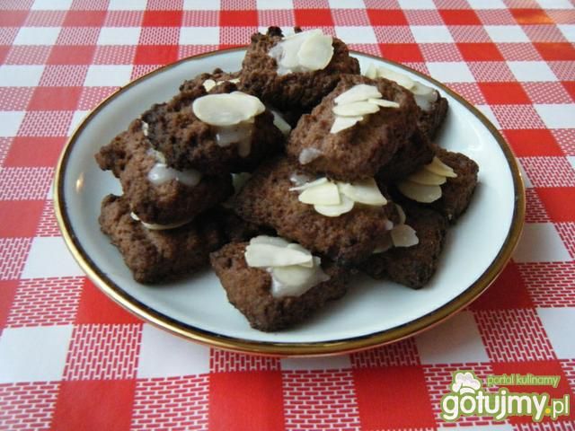 Ciasteczka kakaowo-migdałowe  Ciasteczka kakaowo-migdałowe