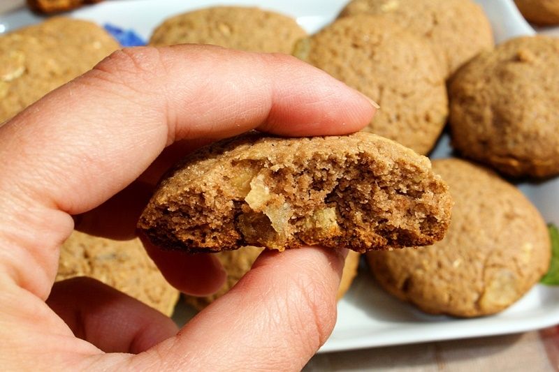 Ciasteczka kasztanowe z aloesem kandyzowanym 