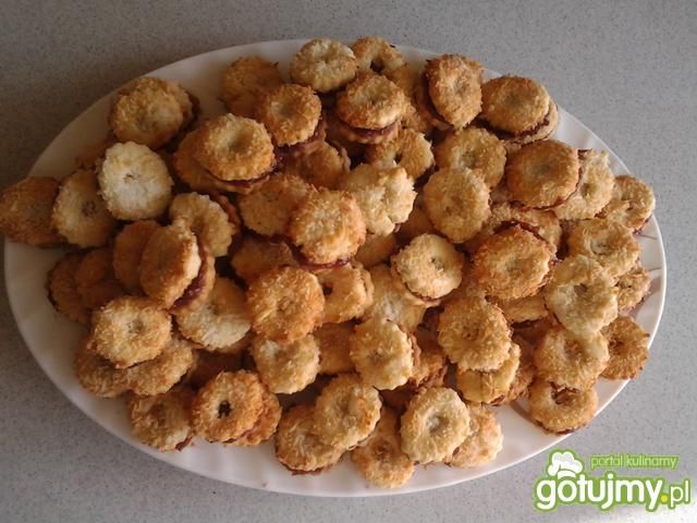 Ciasteczka kokosowe z marmoladą 4