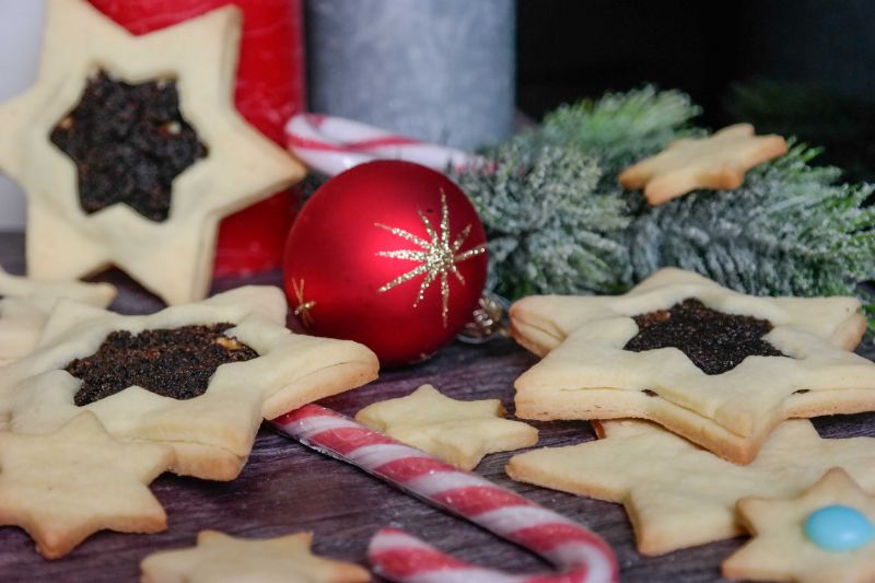 Ciasteczka makowe gwiazdki