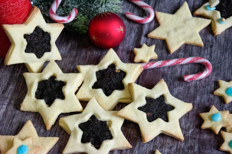 Ciasteczka makowe gwiazdki