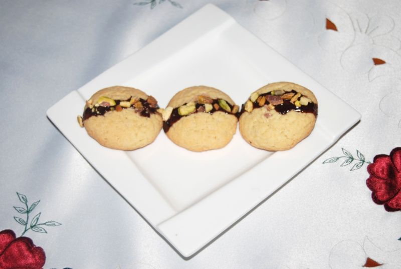 Ciasteczka maślane z pistacjami