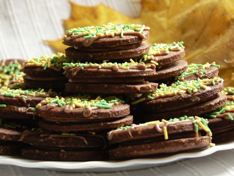 Ciasteczka migdałowe z kremem