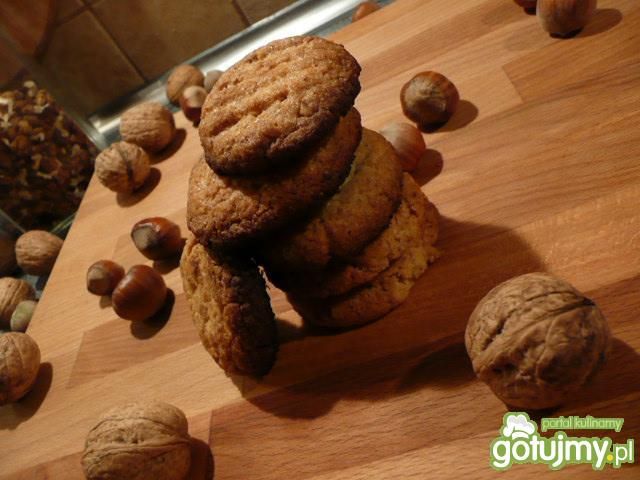 Ciasteczka mocno orzechowe Ciasteczka mocno orzechowe