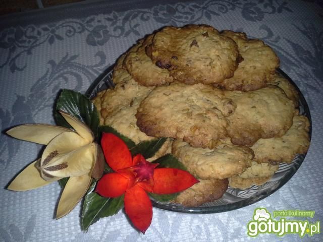 Ciasteczka orzechowo owsiane