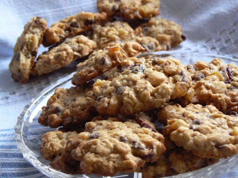 Ciasteczka owsiane z orzechami