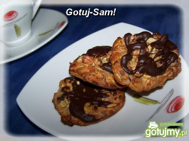 Ciasteczka owsiane z ziarnami.