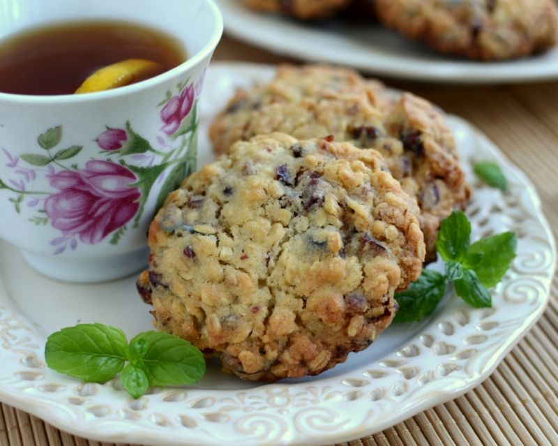 Ciasteczka owsiane z żurawiną