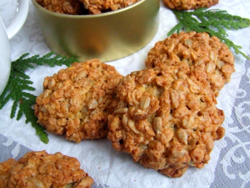 Ciasteczka owsiane ze słonecznikiem