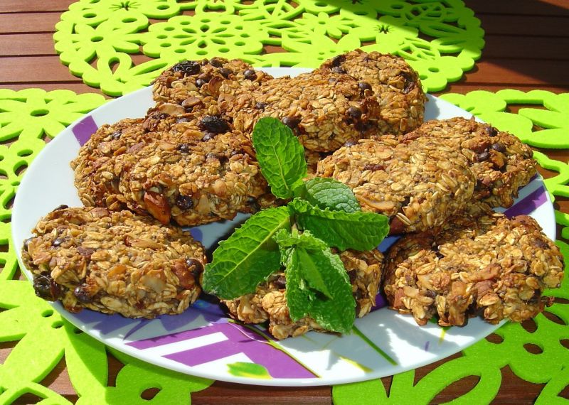 Ciasteczka owsiano - bananowe z czekoladą