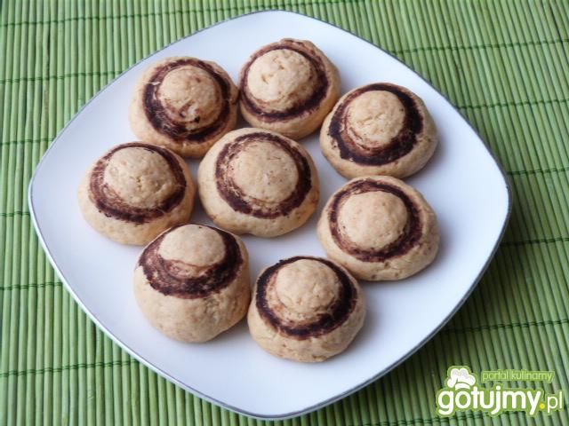 Ciasteczka pomarańczowe pieczarki Ciasteczka pomarańczowe pieczarki