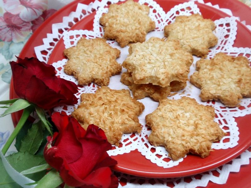 Ciasteczka potrójnie kokosowe