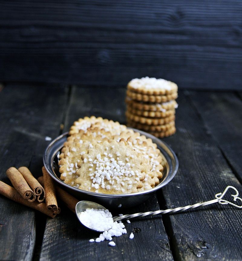 Ciasteczka szarlotkowe z cukrem perlistym