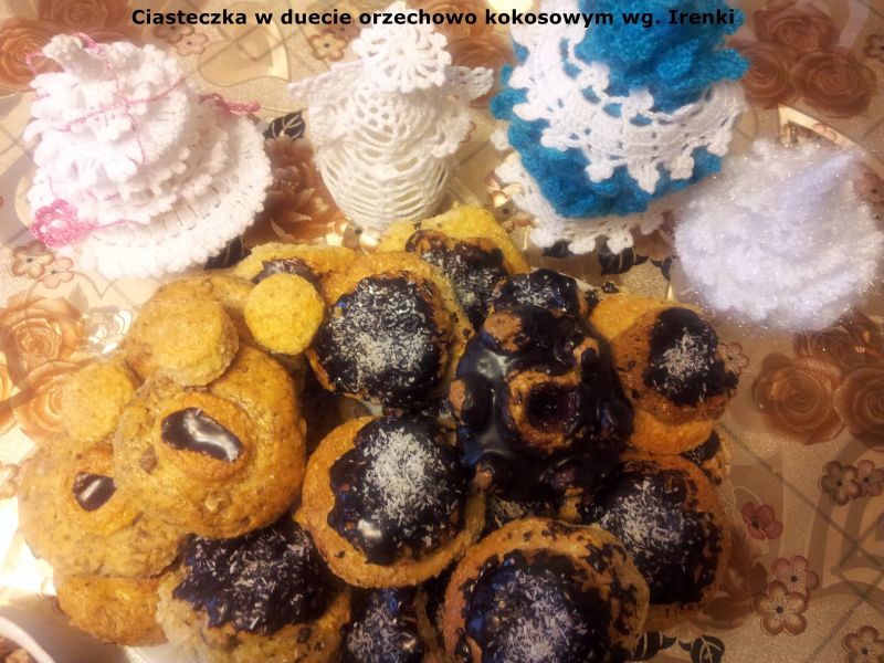 Ciasteczka w duecie orzechowo kokosowym wg. Irenki