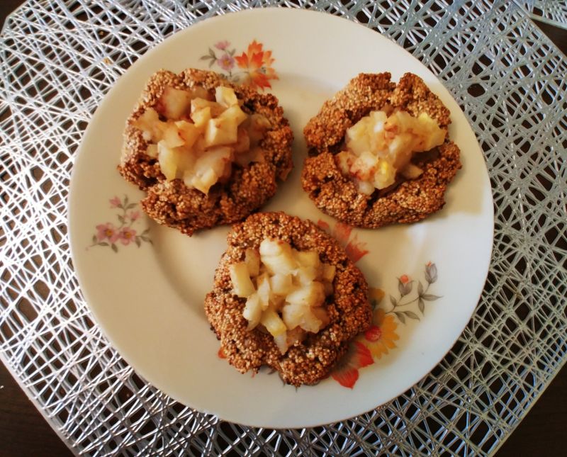 Ciasteczka z amarantusem i jabłkiem Ciasteczka z amarantusem i jabłkiem